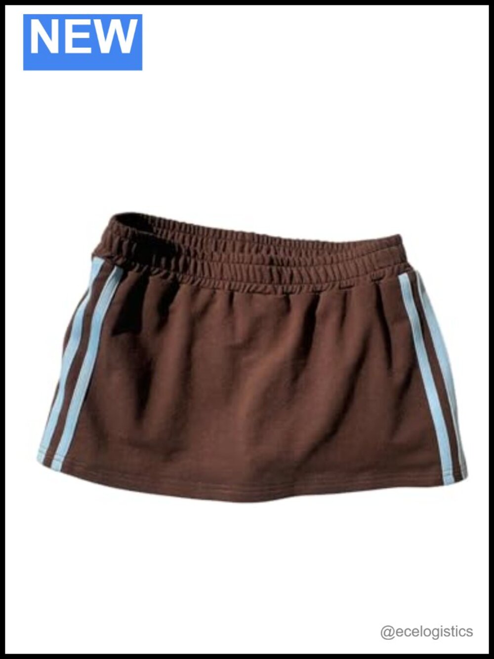 Striped Mini Active Skirt Low Rise Elastic Waist Athletic Workout Skirt